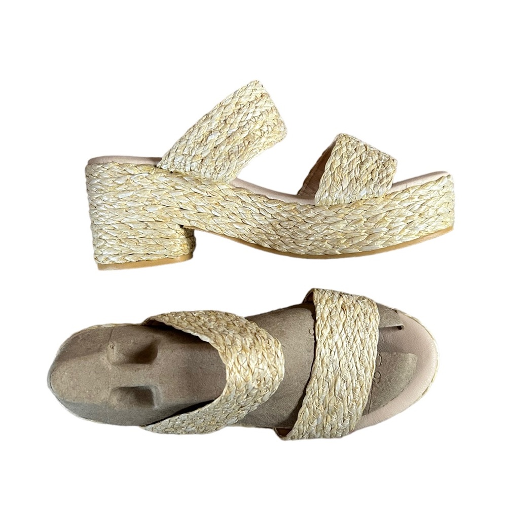 Like New Beach by Matisse Ocean Ave. raffia platform sandals